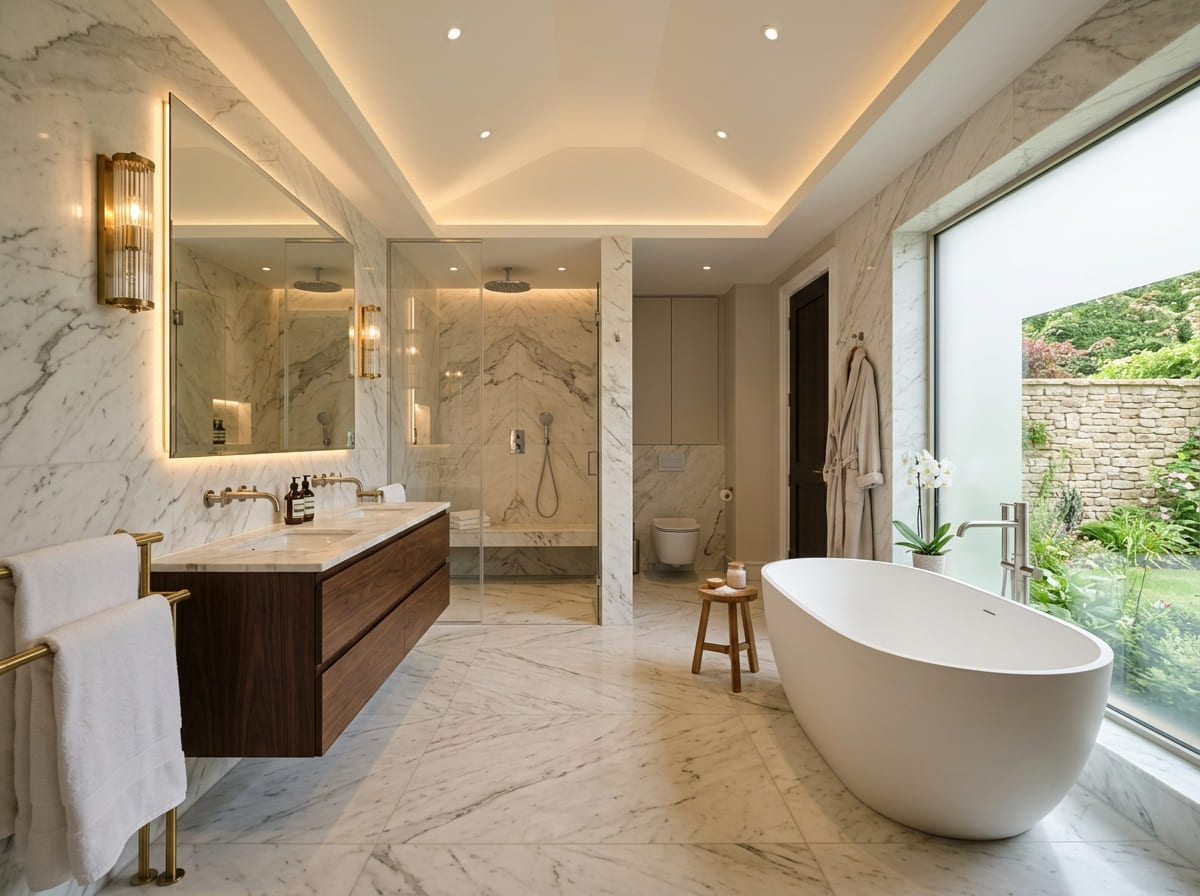 Custom Bathroom Renovation in Hye